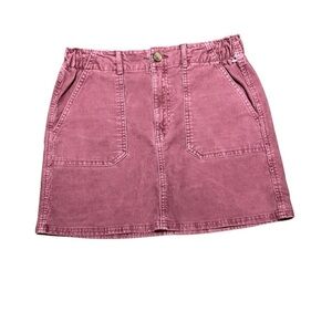 American Eagle Maroon Corduroy Skirt